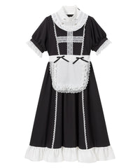 ロング　ブラック×ホワイト