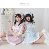 フリルたっぷりメイドジャージワンピース