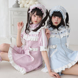 フリルたっぷりメイドジャージワンピース