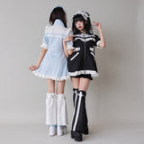 フリルたっぷりメイドジャージワンピース