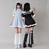 フリルたっぷりメイドジャージワンピース