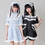 フリルたっぷりメイドジャージワンピース
