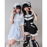 フリルたっぷりメイドジャージワンピース