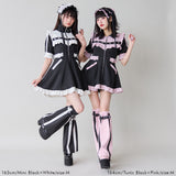 フリルたっぷりメイドジャージワンピース