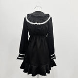 【10/23 10:59までの特別価格】ヨークフリルハートビジューリボンフレアワンピース