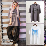 ビッグシルエットグラフィックTシャツ【選べる柄】【オーバーサイズ】【ロング丈】