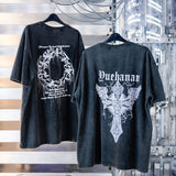 ビッグシルエットUSED風Tシャツ 【オーバーサイズ】【ロング丈】