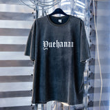 ビッグシルエットUSED風Tシャツ 【オーバーサイズ】【ロング丈】