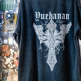 ビッグシルエットUSED風Tシャツ 【オーバーサイズ】【ロング丈】