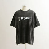 ビッグシルエットUSED風Tシャツ 【オーバーサイズ】【ロング丈】