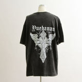 ビッグシルエットUSED風Tシャツ 【オーバーサイズ】【ロング丈】