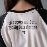【10/23 10:59までの特別価格】【メール便】ハートチェーンラグランtee