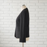 リネンライク軽やかジャケット+パンツ2点セットスーツ