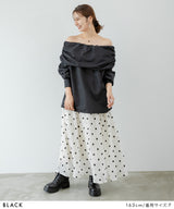 【10/23 10:59までの特別価格】ブロードオフショルブラウス