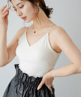 【10/23 10:59までの特別価格】カップ付きバッククロスキャミ