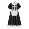 ロング　ブラック×ホワイト