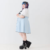 サス付きビジューハートリボンスカート