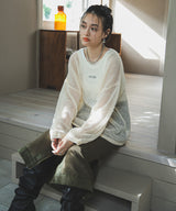 【10/23 10:59までの特別価格】シアーメッシュモヘアタッチニット