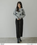 【10/23 10:59までの特別価格】ファーポンポンニット