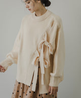 【10/23 10:59までの特別価格】Wリボンスリットニット