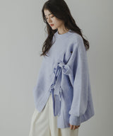【10/23 10:59までの特別価格】Wリボンスリットニット