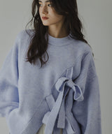 【10/23 10:59までの特別価格】Wリボンスリットニット
