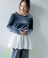 【10/23 10:59までの特別価格】2wayベロアトップス