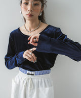 【10/23 10:59までの特別価格】2wayベロアトップス
