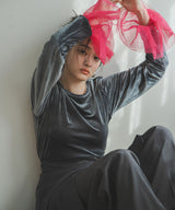 【10/23 10:59までの特別価格】2wayベロアトップス