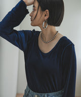 【10/23 10:59までの特別価格】2wayベロアトップス