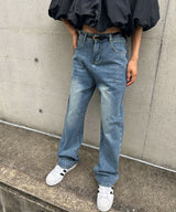 【10/23 10:59までの特別価格】ストーンツキルーズデニムパンツ