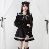 キラキラハート編み柄ショートカーディガン【ニット】