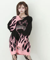 【10/23 10:59までの特別価格】フレイムジャガードビッグニット