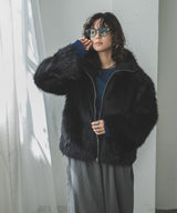【10/23 10:59までの特別価格】ファーシャギージャケットアウター
