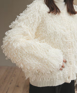 ループヤーン前後2wayカーディガン【ニット】