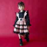 【10/23 10:59までの特別価格】お嬢様風ロリータレースティアードジャンパースカート