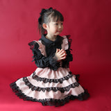 【10/23 10:59までの特別価格】お嬢様風ロリータレースティアードジャンパースカート