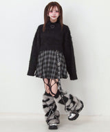 【10/23 10:59までの特別価格】クロップドシャギーニット