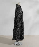 【10/23 10:59までの特別価格】【3L~6L】フラワーティアードワンピース【大きいサイズ】