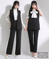 【10/23 10:59までの特別価格】軽やかな着心地楽ちんスーツセットアップ【M/L/LL】【大きいサイズ有】