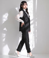 【10/23 10:59までの特別価格】軽やかな着心地楽ちんスーツセットアップ【M/L/LL】【大きいサイズ有】