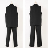 【10/23 10:59までの特別価格】軽やかな着心地楽ちんスーツセットアップ【M/L/LL】【大きいサイズ有】