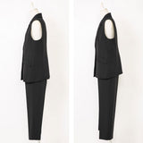 【10/23 10:59までの特別価格】軽やかな着心地楽ちんスーツセットアップ【M/L/LL】【大きいサイズ有】