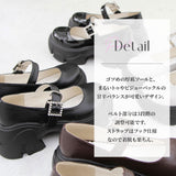 【10/23 10:59までの特別価格】厚底ボリュームビジューバックルパンプス【大きいサイズ有】