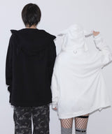 【10/23 10:59までの特別価格】上質スウェットデビル悪魔の角耳付きオーバースウェットorZIPパーカー【大きいサイズ有】