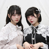 キラキラハートビジューレース重ねフリルセットアップ
