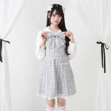 ハートパールお嬢様ツイードワンピース