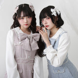 ハートパールお嬢様ツイードワンピース
