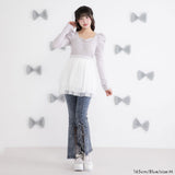 【10/23 10:59までの特別価格】トリプルリボンスリットフレアパンツ
