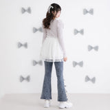 【10/23 10:59までの特別価格】トリプルリボンスリットフレアパンツ